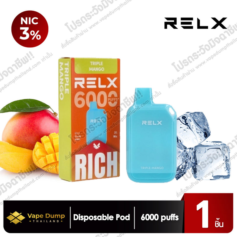 Relx Crush 6000 puffs Disposable Pod